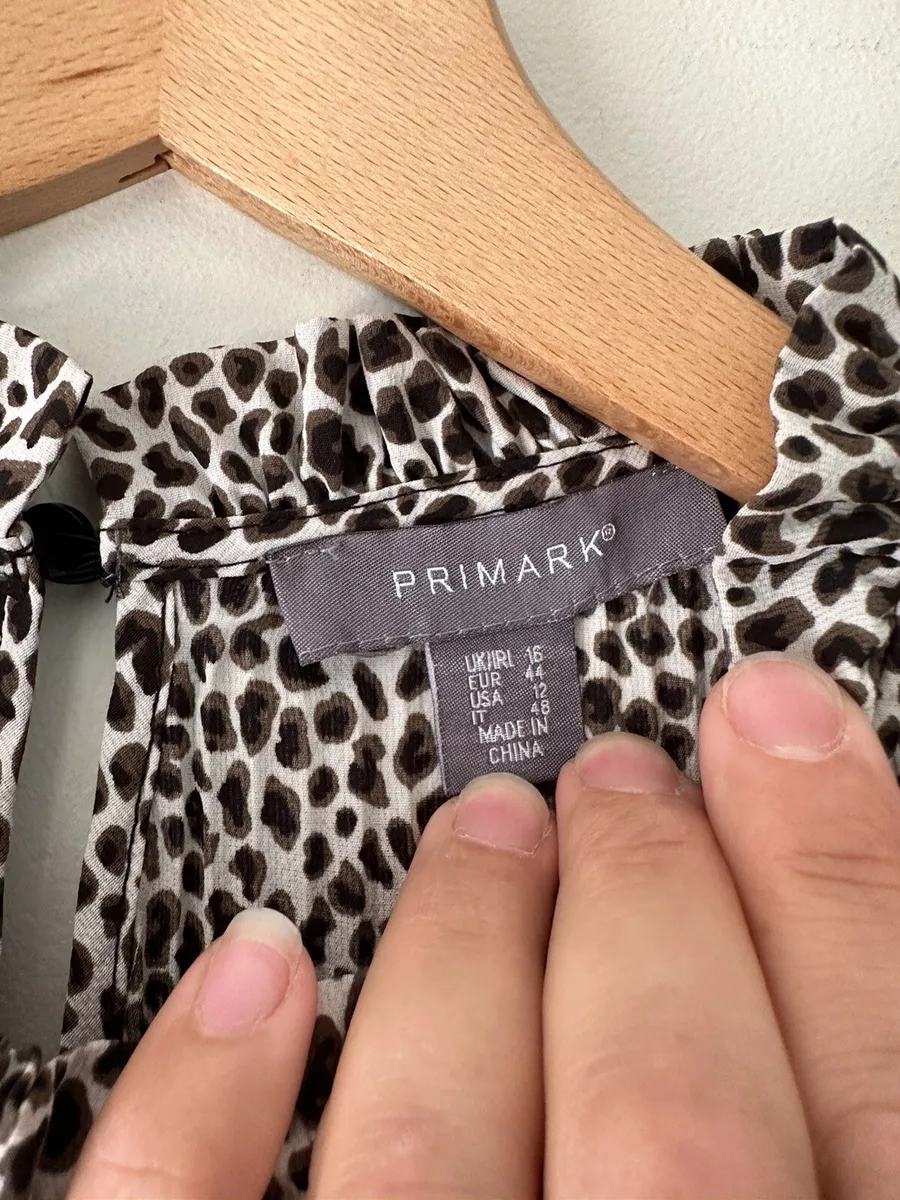 Leopard print top dressing gown primark