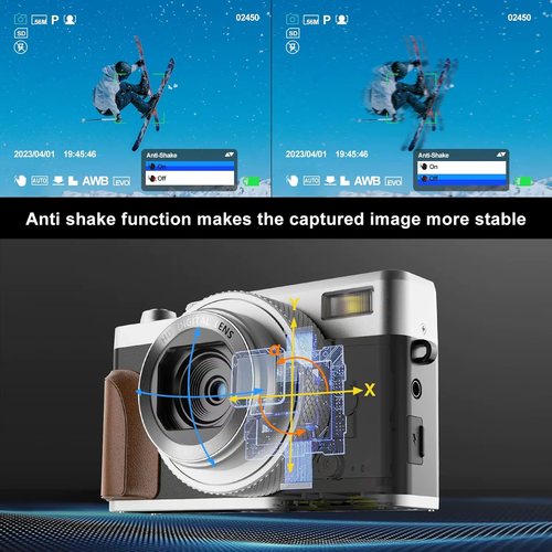 Digital Camera 56MP Cameras for Photography 4K Camera 180°Flip Screen Digital Po - Picture 5 of 14
