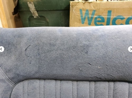 1977-1990 Caprice Impala 88 LeSabre Parisienne Back Rear Seat Upper Cushion BLUE - Picture 5 of 11