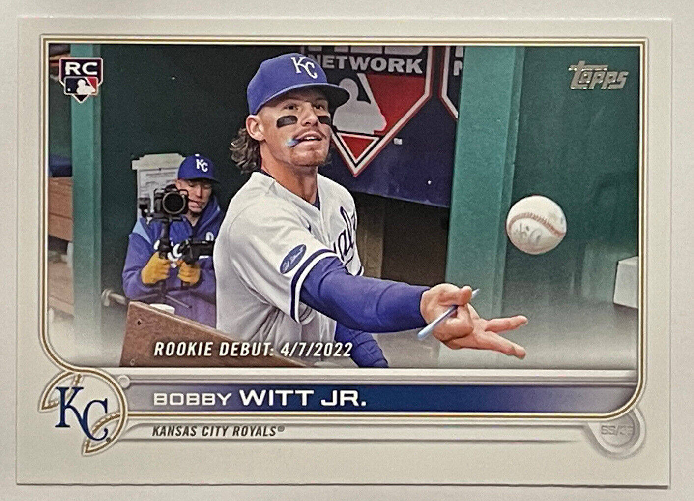 2022 Topps Update Bobby Witt Jr. Rookie Debut Card #US187 Royals Rookie  Card ⚾️