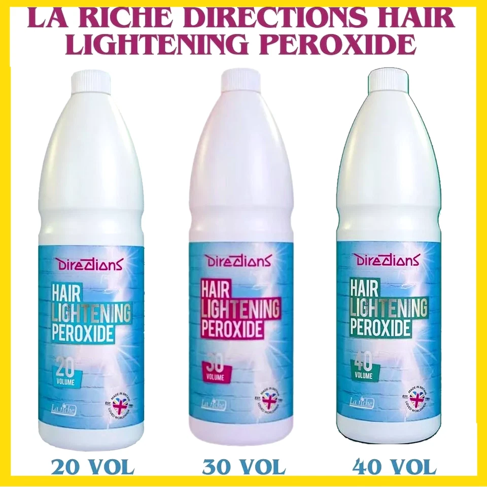 LA RICHE-DIRECTIONS-HAARAUFHELLUNG PEROXID-20,30,40-VOLUMEN-1 LITER-SCHNELLER VERSAND
