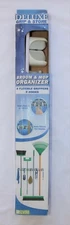 Deluxe Grip & Store Boorm, Mop, Rake, Shovel organizer for kitchen, garage