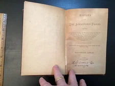 History of the Johnstown Flood HC Prospectus Illustrated 1889 Rare