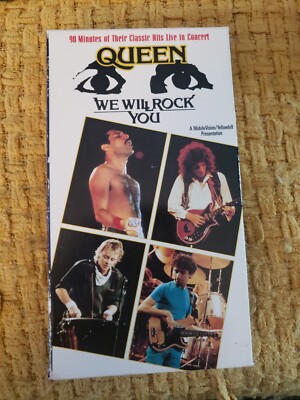 QUEEN WE WILL ROCK YOU VHS LIVE IN CONCERT 1981 MONTREAL CANADA