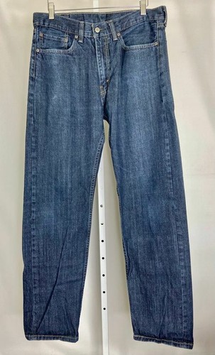 Jeans uomo Levi’s 505 denim lavaggio scuro classico gamba dritta misura 34x33 - Foto 2 di 5