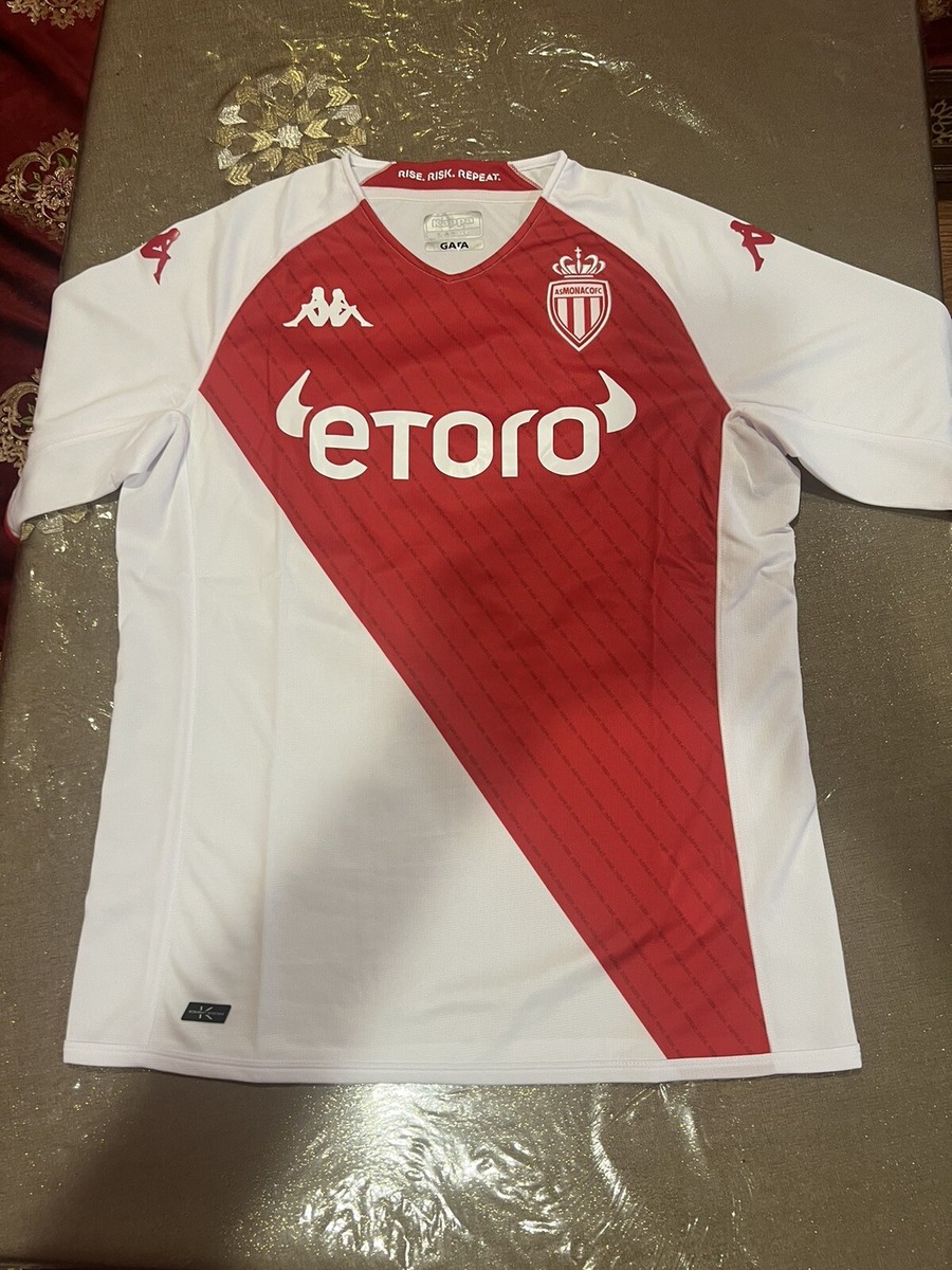 Kappa Kombat AS Monaco 2022/2023 Home Soccer Jersey 34185UW