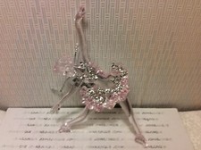 KURT ADLER BALLET DANCE ORNAMENT New with tag Plastic with silver cord-hanging