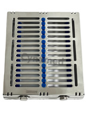 1 GERMAN DENTAL AUTOCLAVE STERILIZATION CASSETTES RACKS BOX FOR 15 INSTRUMENTS