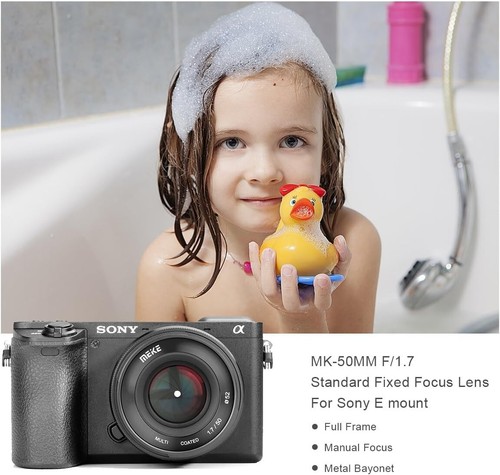 Meike 50mm F/1.7 Sony E-Mount Full Frame Large Aperture Manual Focus Lens - Picture 10 of 19