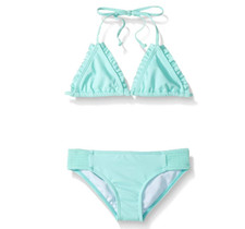 Billabong Little Girls' Sol Searcher Tri Two Piece Swimsuit Set, Beach Glass, 7