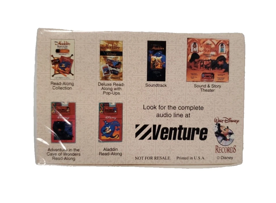 Disney Aladdin A Whole New World Audio Cassette SINGLE SEALED Vintage 1992 - Image 3 of 4