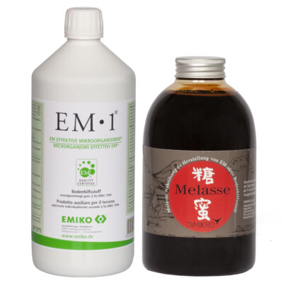 Set -  Em1 Urlösung 1L + Melasse 1L + 6 seitige Anwenderbroschüre