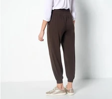 AnyBody Women Cozy Cargo Jogger Pants with Pockets Size Dark Cocoa  XXS  A310051