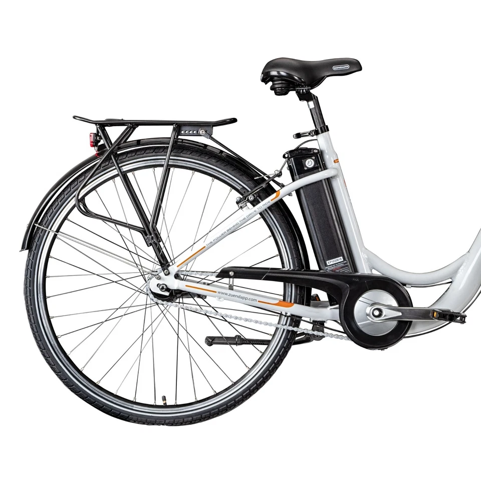 Zündapp Z517 E-Bike Cityrad Damenrad 28 Zoll weiß/orange - Bild 3 von 4