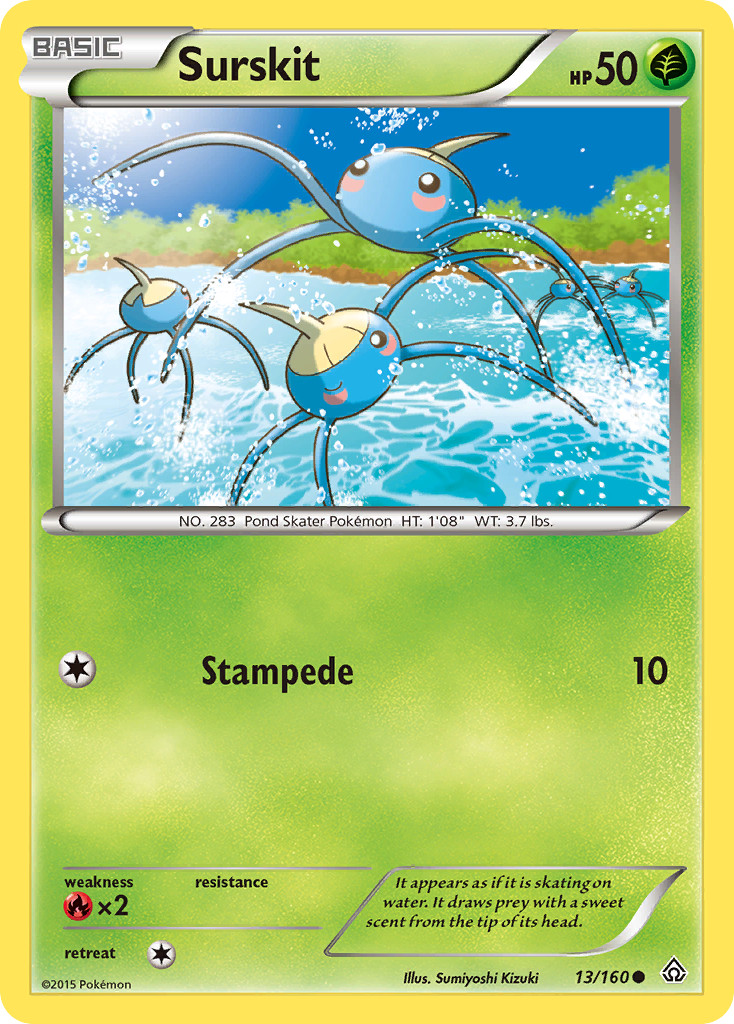 Surskit 13/160 Common | Primal Clash | Pokemon Card