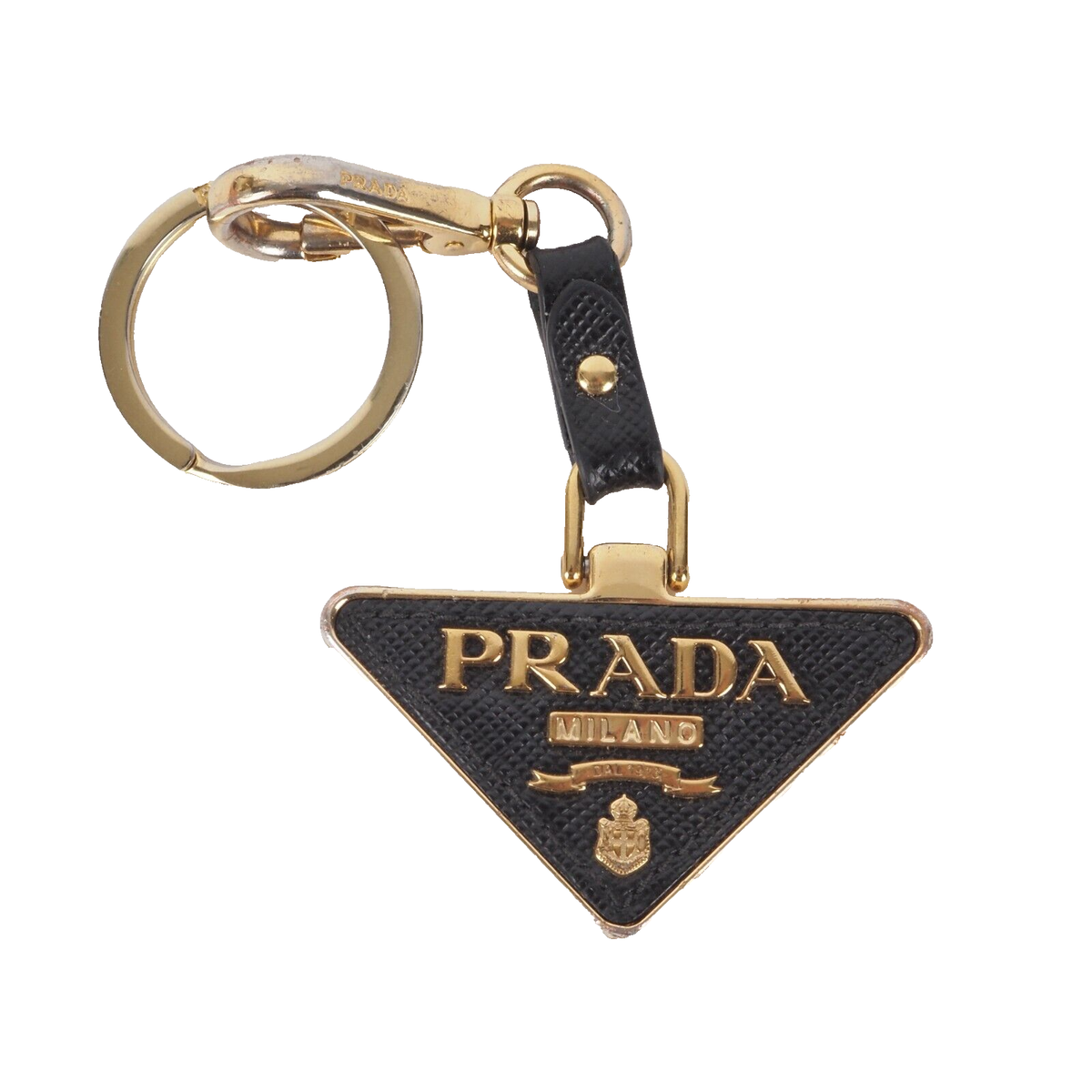 PRADA トライアングル型キーホルダー Amazon | [Prada] [プラダ] キーリング チャーム メタル