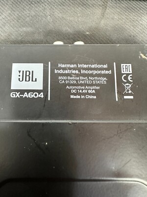 JBL GX-A604 Four 4 CH Channel Car Amp Amplifier Tested GX A604 | eBay