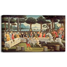 Botticelli Nastagio degli onesti 3 quadro stampa tela dipinto telaio arredo casa