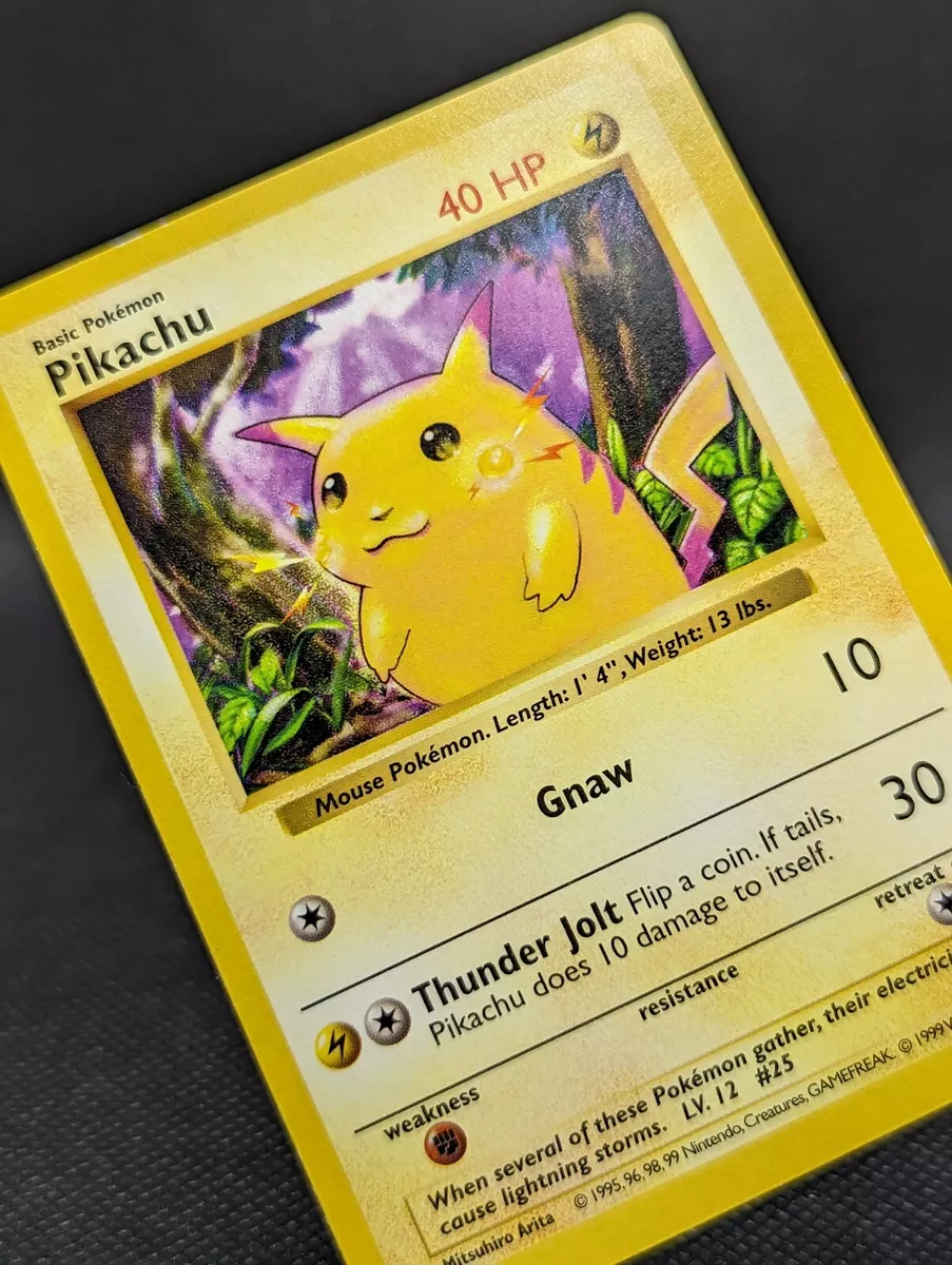 PIKACHU - Base Set - 58/102 - Pokemon Card - Unlimited Edition OG