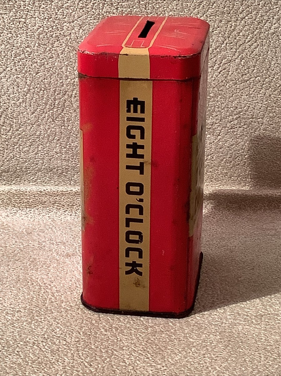 A&P Eight O'Clock Coffee Tin Bank, Vintage- Free shipping! | eBay