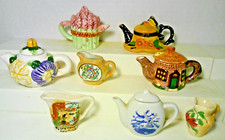 Miniature Tea Pots  Pitchers  Vintage  Current