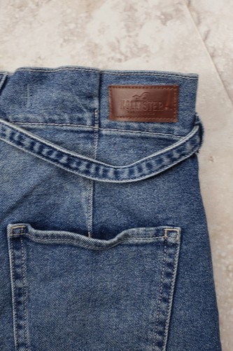 Button Fly Hollister Paperbag Jeans Shorts Ultra High Rise Vintage Stretch Gr. 3 W26 - Bild 5 von 9
