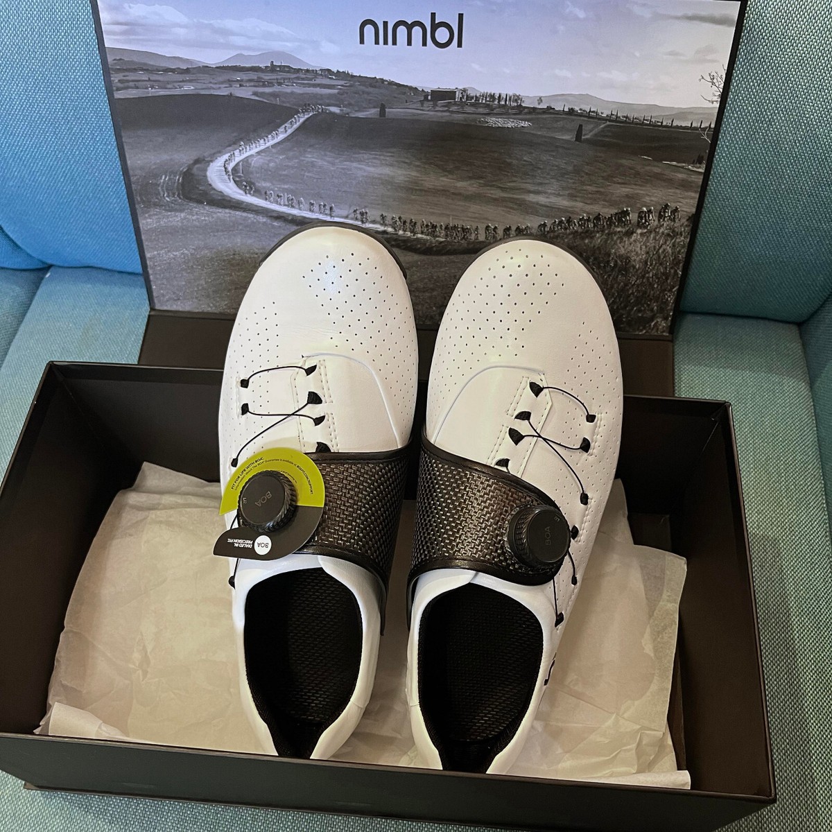 Nimbl Feat Ultimate Road Cycling Shoes US8/ EU42 (White
