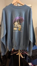 Vintage Disney Sweatshirt 90's Mickey Mouse Gray Crewneck Size 2XL USA Made