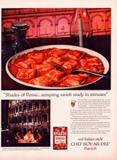 Print Ad Chef Boy-Ar-Dee Ravioli 1957 Full Page 10.5"x 13.5"