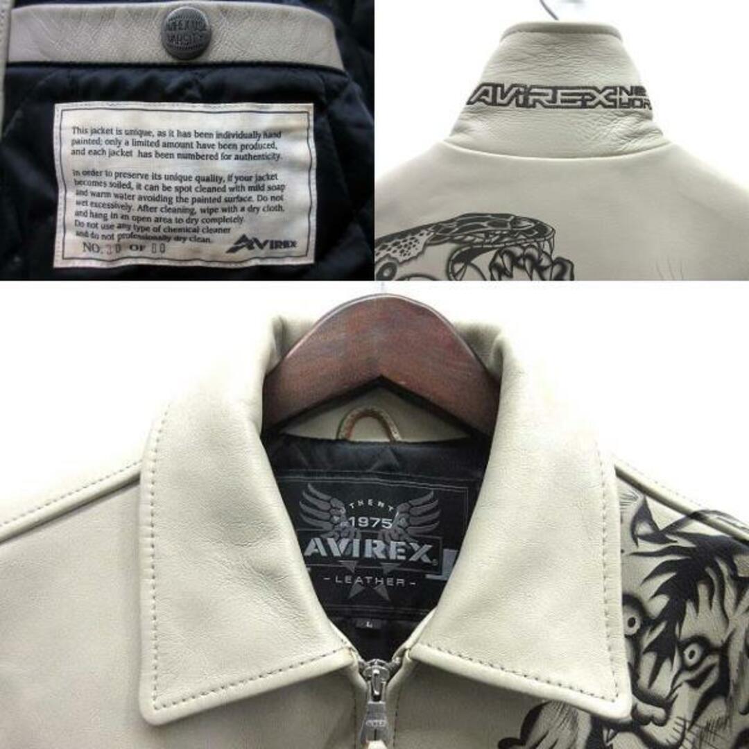 Avirex 80 Hand Painted Lamb Leather Jacket Padded Sheepskin Avirex 80 Hand Painted Lamb Leather Jacket Padded Sheepskin
