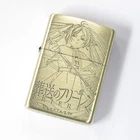 Zippo Frieren Beyond Journey's End Oxidized Brass Both Sides Etching Japan Rare