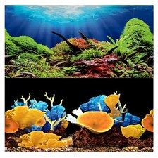 Aquarium Fish Tank Background 2 Sides - 60cm High 2 to 6 FT Lengths