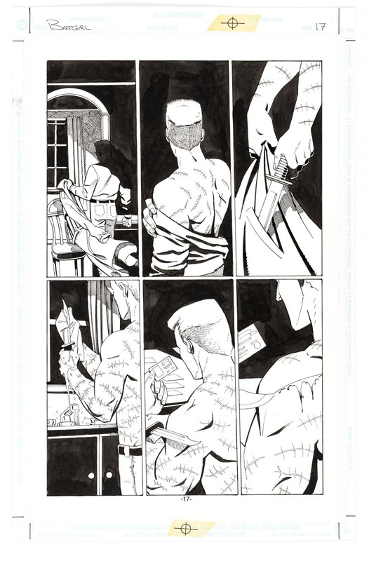 Jim Balent BATMAN BATGIRL 1 pg 17 Batman villain Victor Zsasz HOT BALENT ART