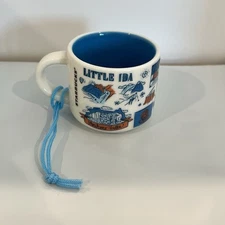 Starbucks Idaho Ornament You Are Here Mini Coffee Cup Mug Demitasse Shoshone
