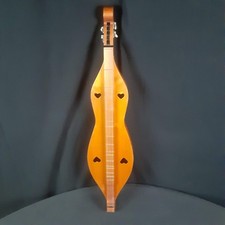 Appalachian Mountain Dulcimer 4-String Solid Woods Hourglass 4 Heart Cutouts
