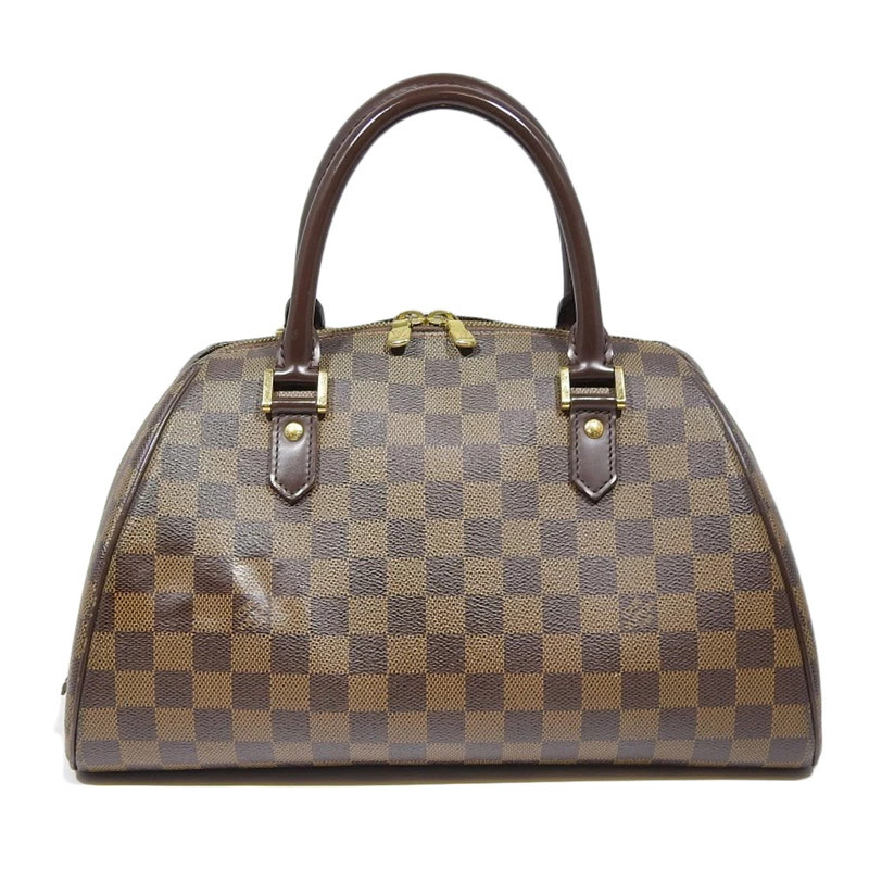 LOUIS VUITTON Damier Ribera MM Handbag Ebene N41434 Used