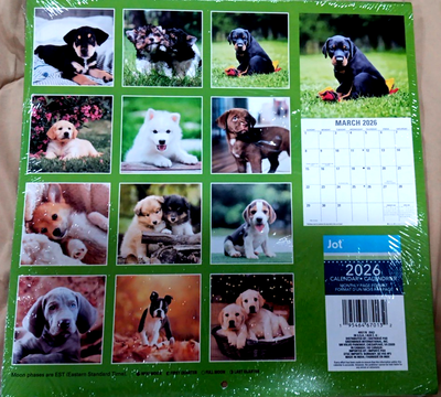 Dogs And Puppies 2026 Wall Calendar | 12x24 Open, Thick Paper | Dog Photography Calendar For Office, Kitchen, Gift | Pacific Waters Press - View #14