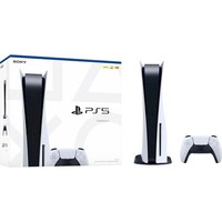 Sony PS5 Disc Edition White Console 825GB Bundle - (2 Controllers & 2 New Games)
