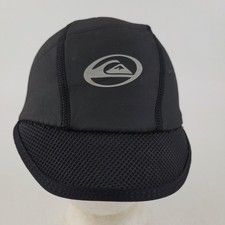 Quiksilver Surf Hat Cap Black Neoprene Wetsuit Visor Surfing Swim Water Sports