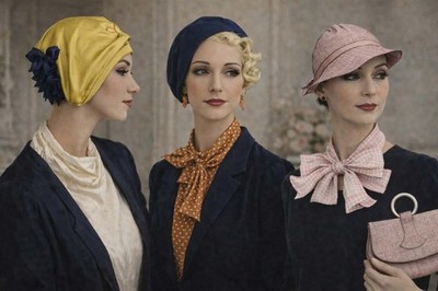 BRIMMED Hat Beret Cap & BAG Sewing PATTERN McCall 206 Vintage 1930's 22'' Head