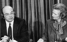 British Prime Minster Margaret Thatcher her Italian counterpart Be- Old Photo