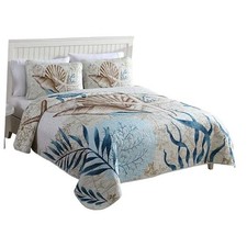 Coastal 3-Piece Quilt Set Full/Queen Blue Sea Turtle