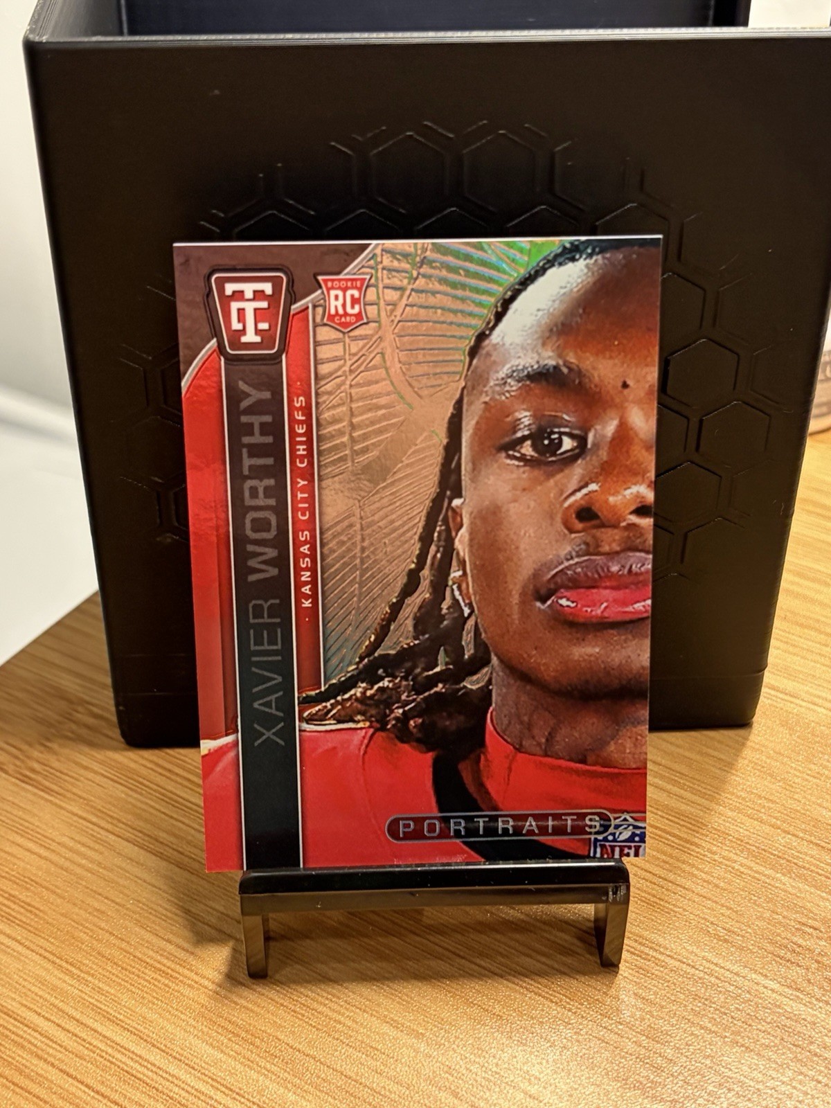 2024 Panini Totally Certified - Portraits Xavier Worthy #7 Mirror (RC) /99