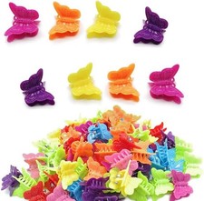 50 Pack Butterfly Hair Clips Pastel Mini Cute Accessories For 90S Girls Women,