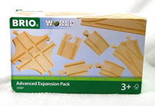 BRIO 33307 Advanced Expansion Pack 11-Piece Wooden Train Track - CIB