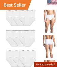 Luxurious Comfort Men's Briefs - Tag-Free  Moisture-Wicking, Assorted Colors