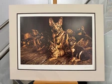 Mick Cawston - German Shepherds  - Mounted (In Stock)