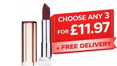 Maybelline Color Sensational Lippenstift / 11,97£ FÜR 3 ANGEBOT / Sie wählen Farben