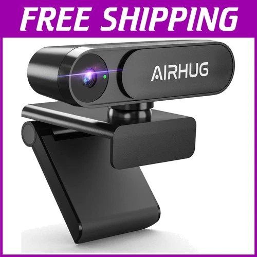 Sleek Webcam 2K No Mic, Privacy Cover, Plug & Play