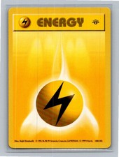 Lightning Energy Common Base Set (Shadowless) 100/102 LP